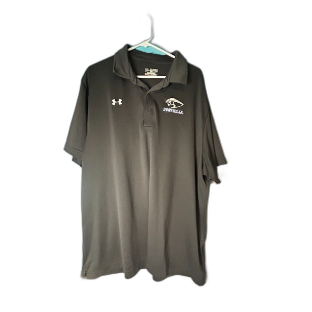 Under Armour HeatGear Football Polo Shirt Size 3XL Black